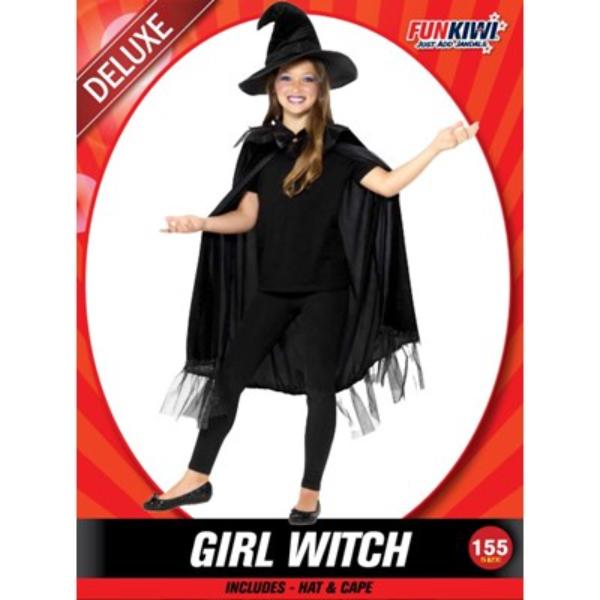 Deluxe Girl Witch Costume