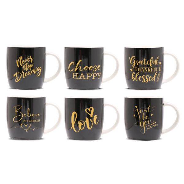 Black Sayings Inspired New Bone Coffee Mug - 300ml