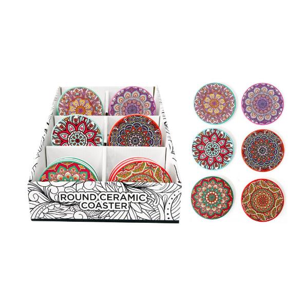 Round Moroccan Themed Coasters