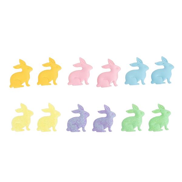 6 Pack Assorted Bunny - 4cm x 4.5cm