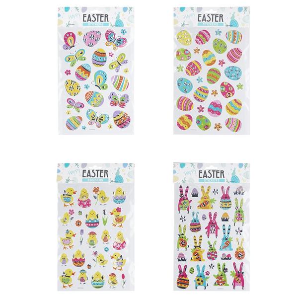 Assorted Easter Stickers With Foil Finish