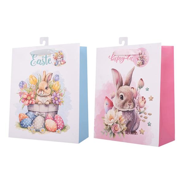 Assorted Large Easter Bunny Gift Bag - 26cm x 32cm x 12cm