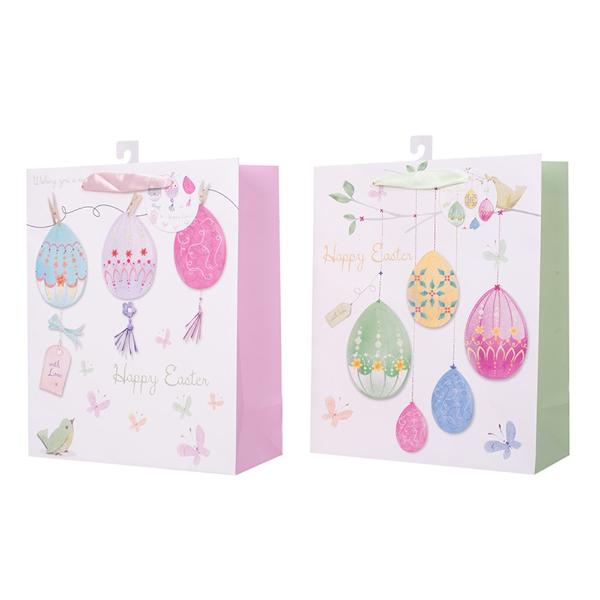 Assorted Large Easter Egg Gift Bag - 26cm x 32cm x 12cm