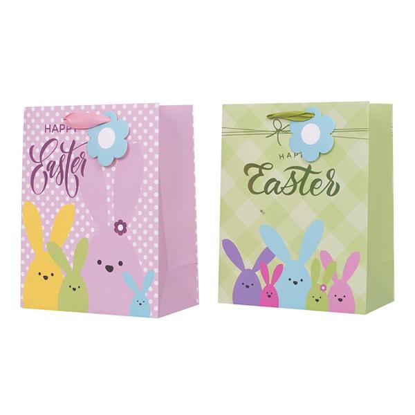 Assorted Medium Cute Easter Gift Bag - 17.8cm x 9.8cm x 23cm
