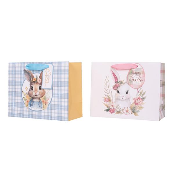 Assorted Small Easter Horizontal Gift Bag - 17.8cm x 22cm x 9.8cm