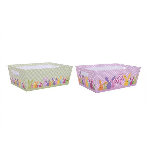 Assorted Large Easter Paper Basket - 33.5cm x 23.5cm x 12cm