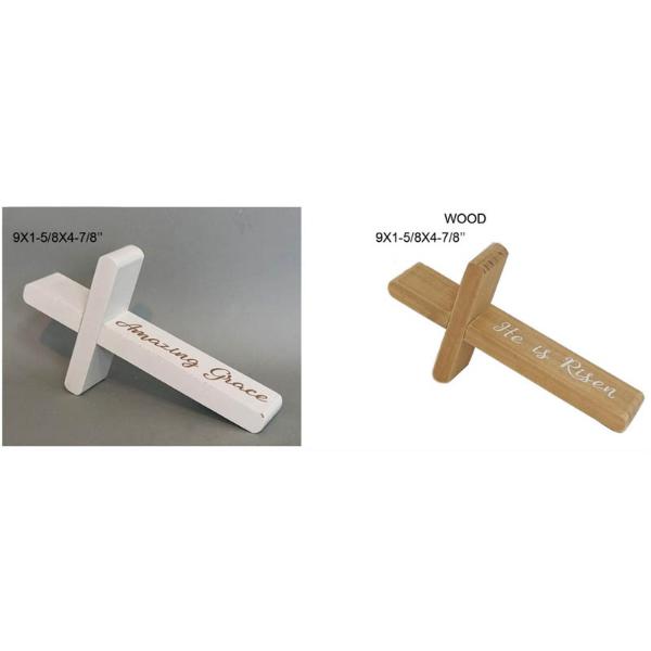 Wooden Cross Table Top - 23cm x 12.4cm