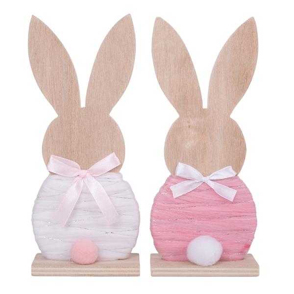 Assorted Mdf Bunny Table Top - 8cm x 19cm x 4cm