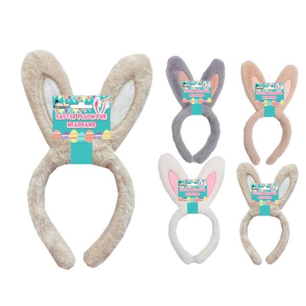 Easter Plush Fur Headband - 28cm