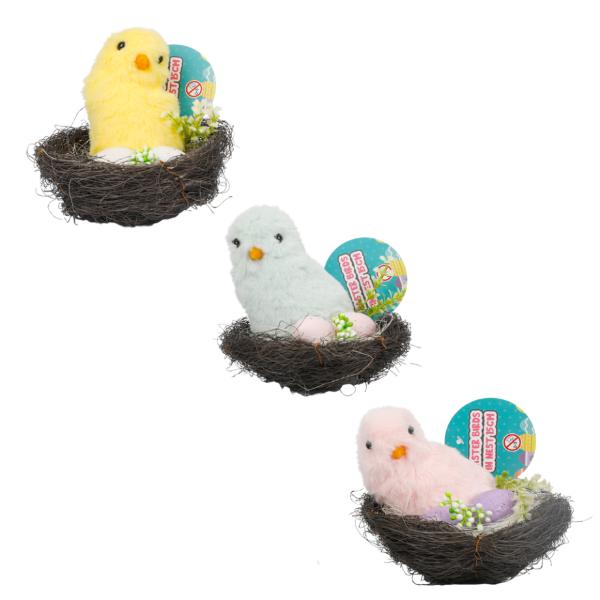 Easter Bird In Nest - 15cm