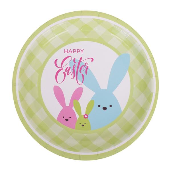 20 Pack Cute Easter Plate - 18cm