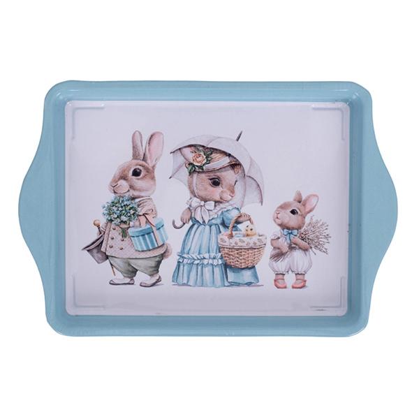 Metal Old World Easter Tray - 21.5cm x 14.5cm