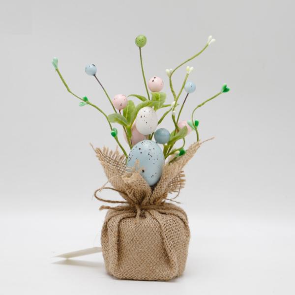 Easter Green Leaf Egg Tree - 23cm