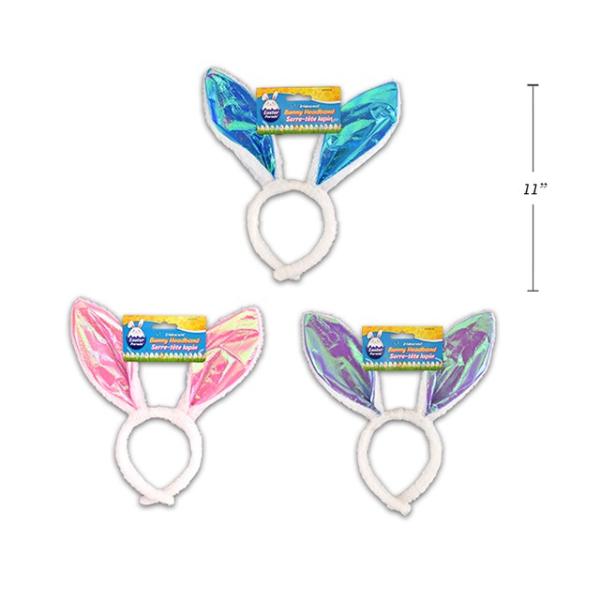 Iridescent Easter Bunny Ear Headband - 28cm