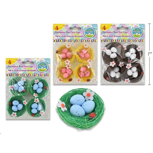 4 Pack Easter Eggs In Nest