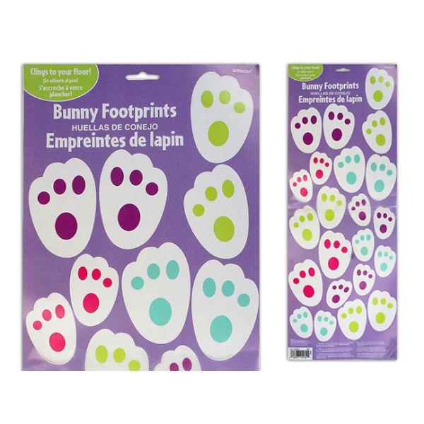 Easter Bunny Footprints Track Stickers - 22cm x 60cm