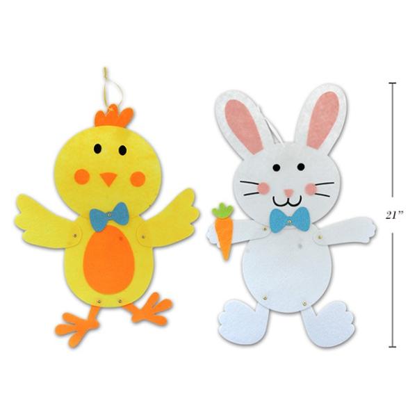 3D Easter Felt Jointed Hanger - 53cm