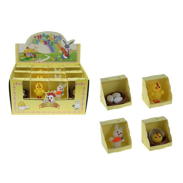 Easter Assorted Chenille Mini Character - 5.72cm