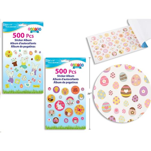 500 Pack Easter Sticker Album