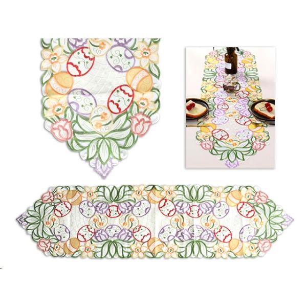 Easter Embroidered Runner - 35cm x 137cm