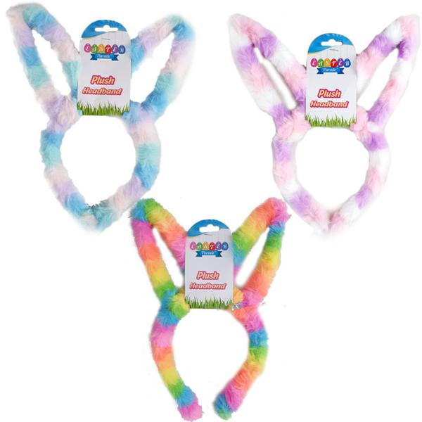 Easter Plush Wire Bunny Ear Headband - 26cm x 20cm