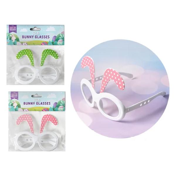 Easter Bunny Face Glasses - 12.5cm x 10cm