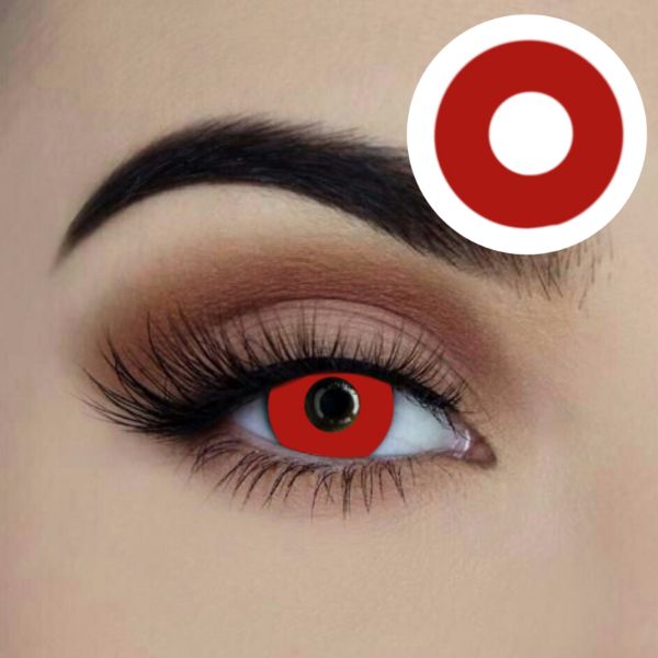 Vampire Red Starry Eyed Yearly Contact Lenses