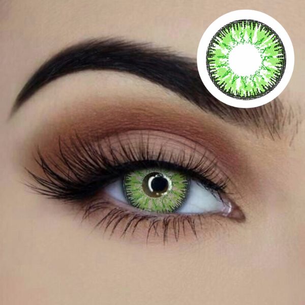 Gemstone Green Starry Eyed Yearly Contact Lenses