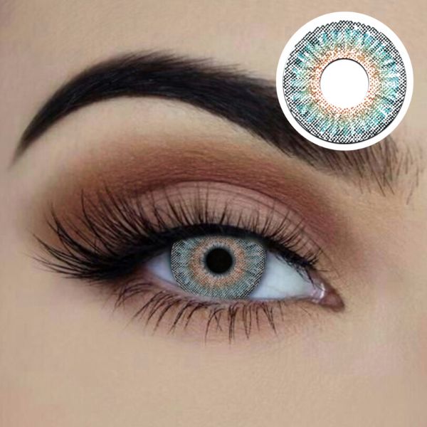 Turquoise Starry Eyed Yearly Contact Lenses