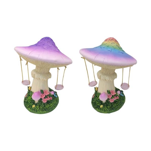 Mushroom With Swing - 19cm