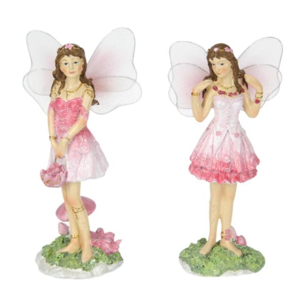 Pink Standing Fairy - 17cm