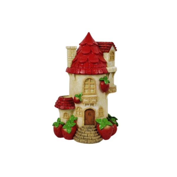 Strawberry Fairy Garden Castle - 25cm