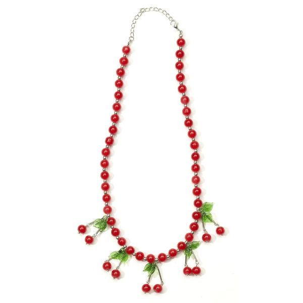 RETRO ROCK CHERRY NECKLACE
