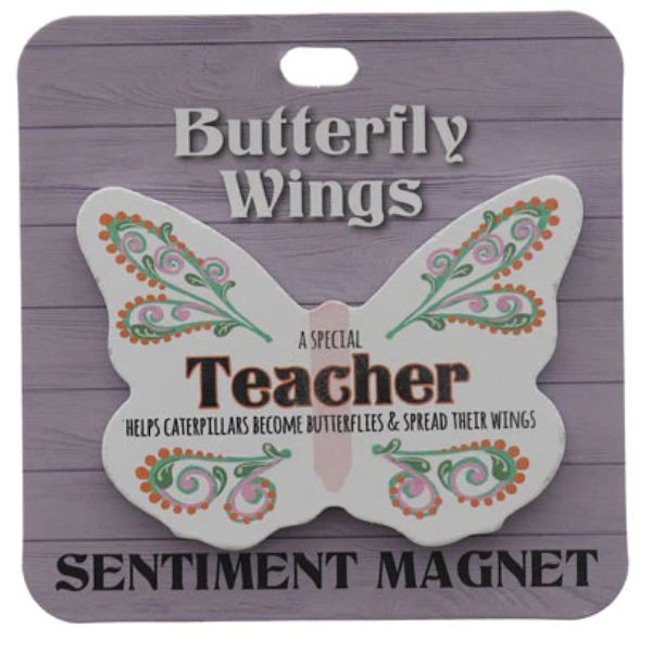 A Special Teacher Butterfly Sentiment Magnet