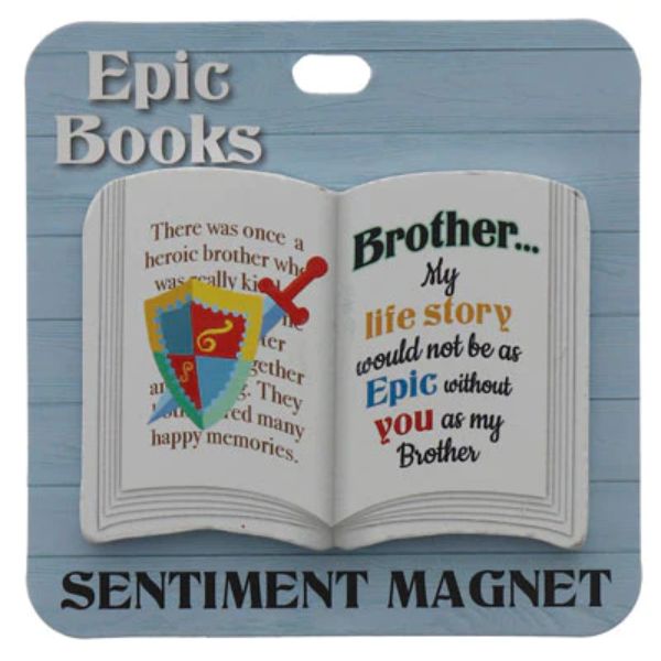 Brother Book Sentiment Magnet