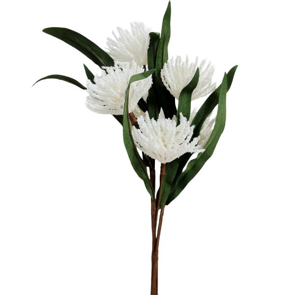 White Bristle Blossom - 42cm