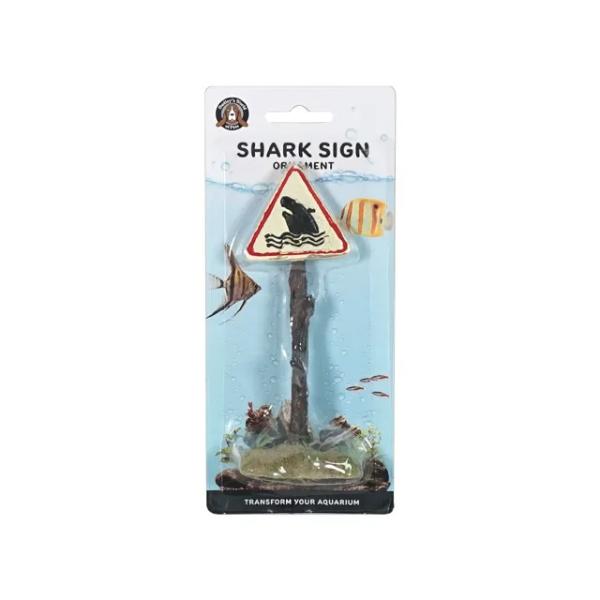 Yellow Shark Symbol Sign Decoration - 6cm x 4cm x 15.2cm