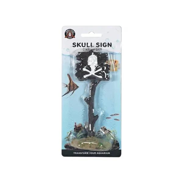 Natural Skull Sign Decoration - 6cm x 4cm x 15.5cm