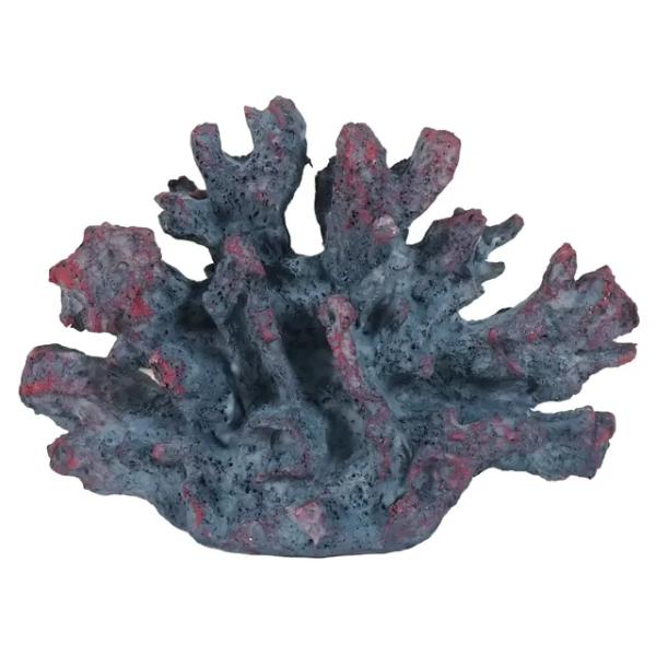 Blue Pink Large Rock Coral Decoration - 18cm x 8.5cm x 12cm