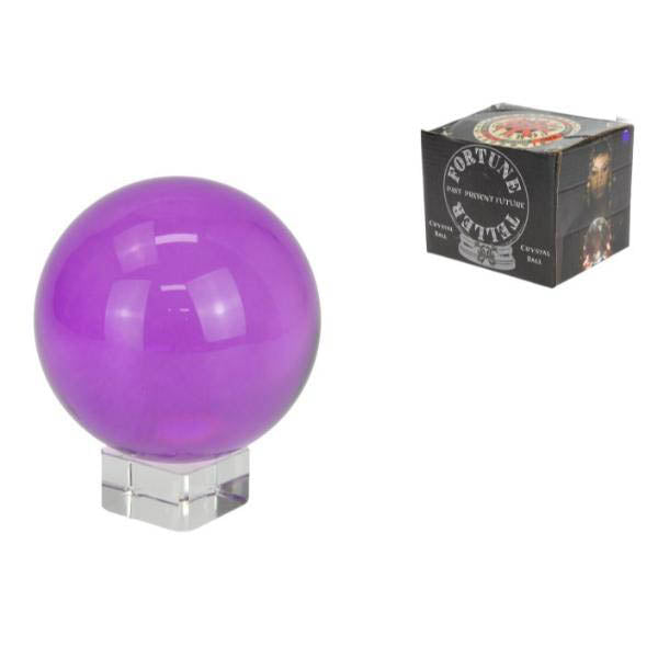 Purple Mystic Fortune Teller Crystal Ball - 10cm