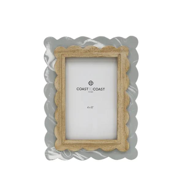 Harper Resin Mint Frame - 16.5cm x 21.5cm