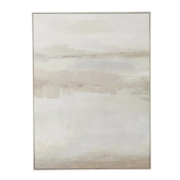 White Frame Oil Canvas - 90cm x 120cm