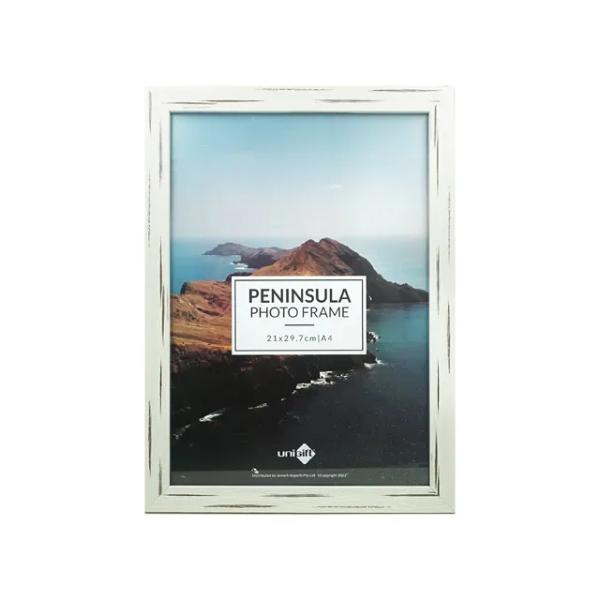 Distressed White A4 Peninsula Frame - 21cm x 29.7cm