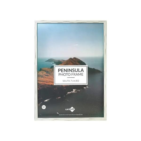 Distressed White B2 Peninsula Frame - 50cm x 70.7cm