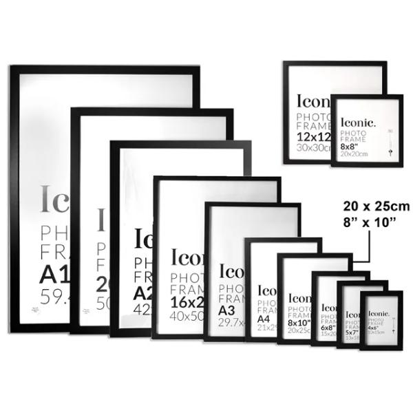 Black Iconic Frame - 20cm x 25cm