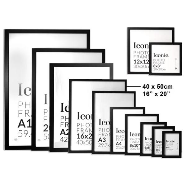 Black Iconic Frame - 40cm x 50cm