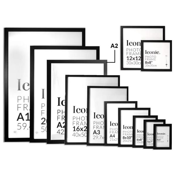 Black A2 Iconic Frame - 42cm x 59.4cm