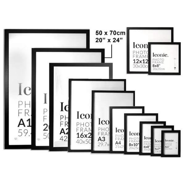 Black Iconic Frame - 50cm x 70cm