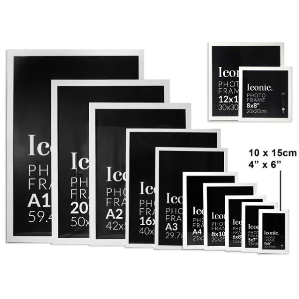 White Iconic Frame - 10cm x 15cm