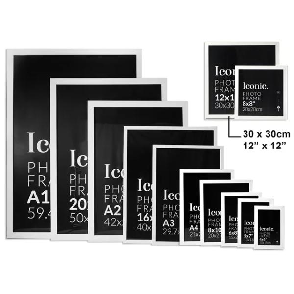 White Iconic Frame - 30cm x 30cm